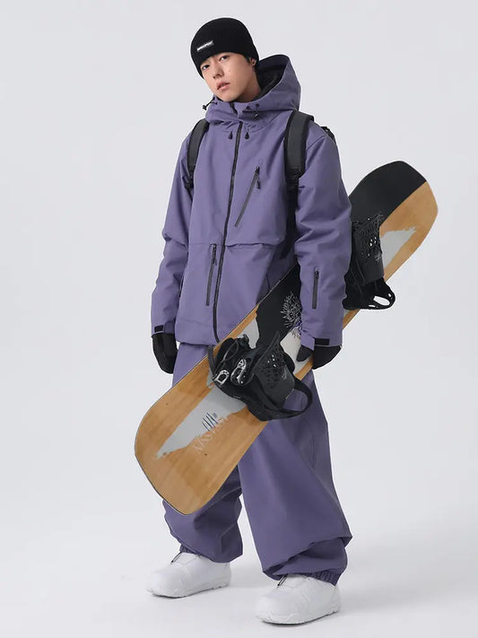 Men's Searipe Unisex Durable Mountain Rider All-Weather Baggy Snow Suit 