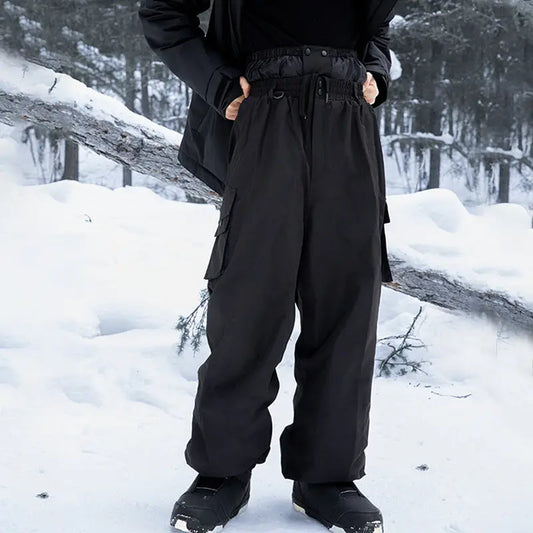 Plush Adult Freestyle Baggy Ski Pants Insulated Snowboard Pants 