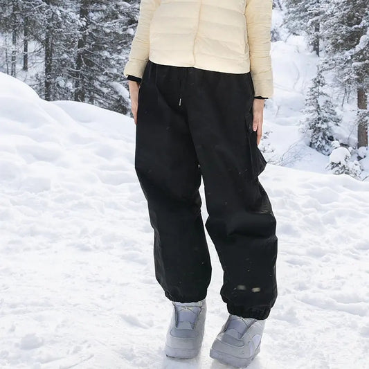 Plush Adult Freestyle Baggy Ski Pants Insulated Snowboard Pants 