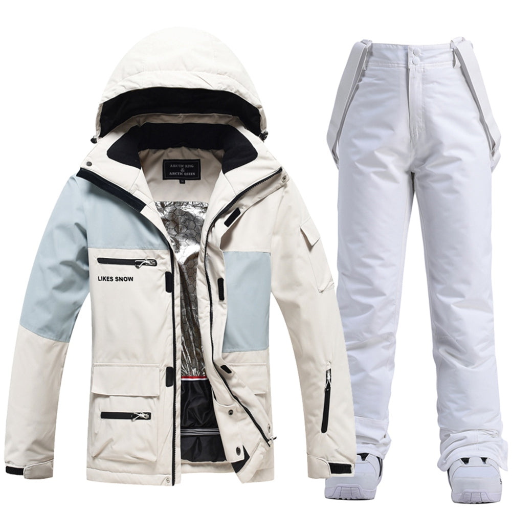 Hotian Women's Snow Jacket & Bib Pants Windproof