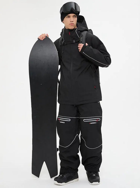 Unisex 3L Hard Shell Ski Suit Set Winter Jacket & Pants