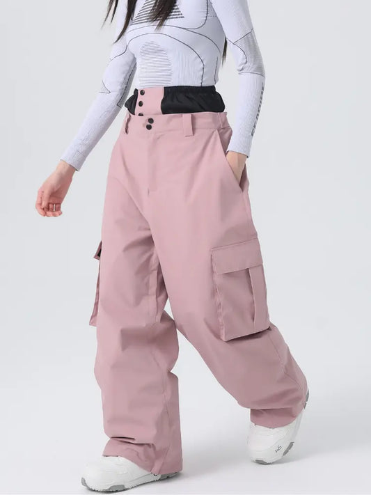 Unisex Insulated 3L Baggy Cargo Snow Pants 