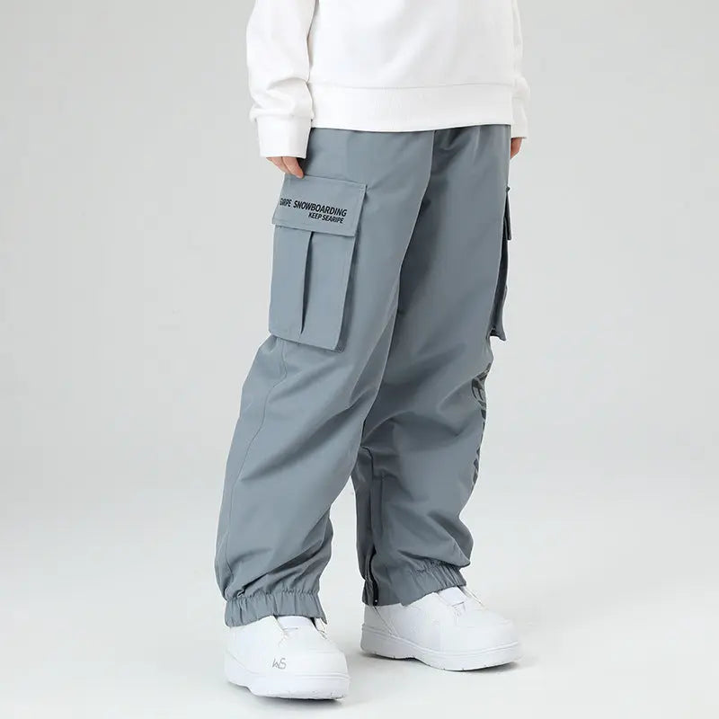 Unisex Insulated Snow Snowboard Cargo Jogger Pants HOTIAN