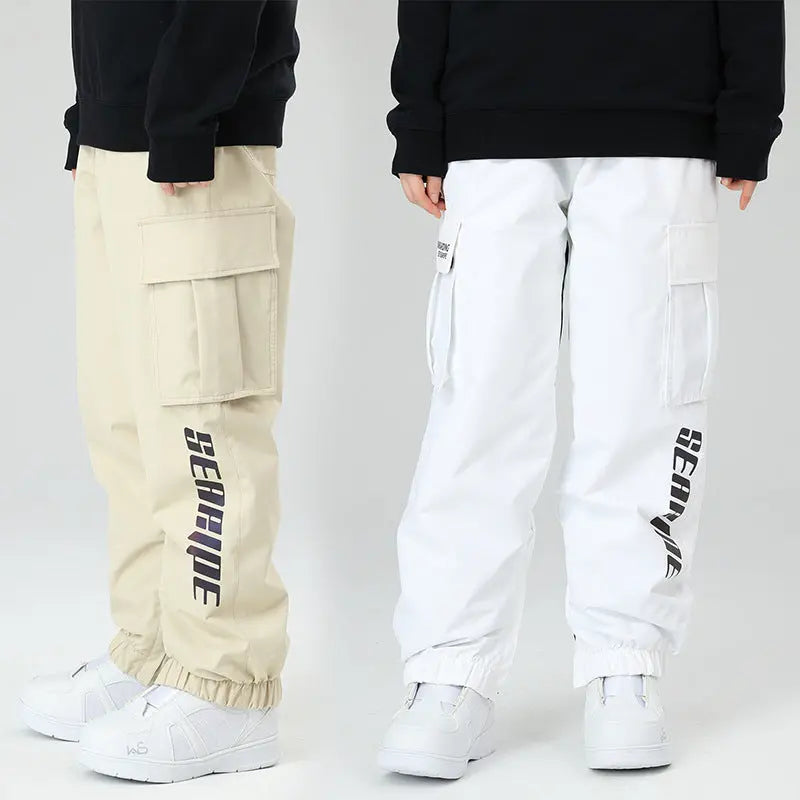 Unisex Insulated Snow Snowboard Cargo Jogger Pants HOTIAN