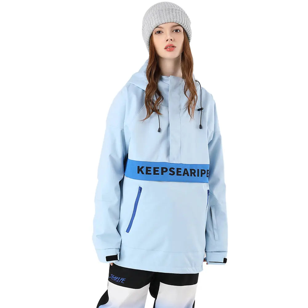 Windproof Insulated Snow Ski Anorak Jacket Hooded 