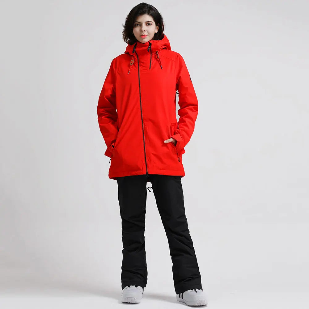 Women Insulated Snow Snowboarding Jacket Waterproof HOTIAN