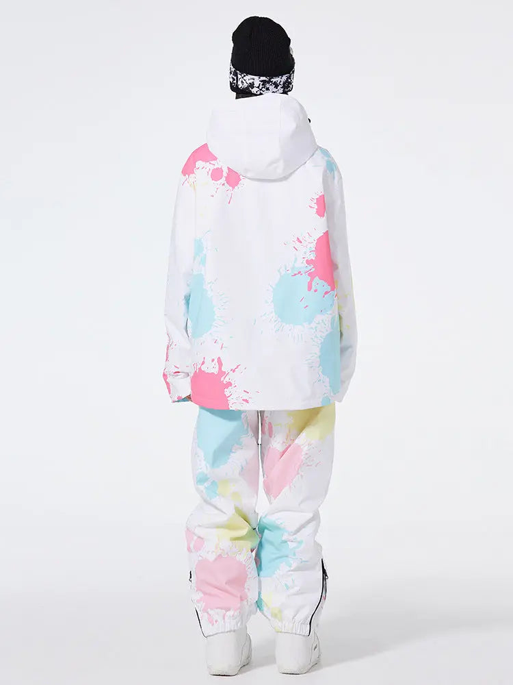 Women Oversized Snow Jacket & Baggy Pants HOTIANSNOW