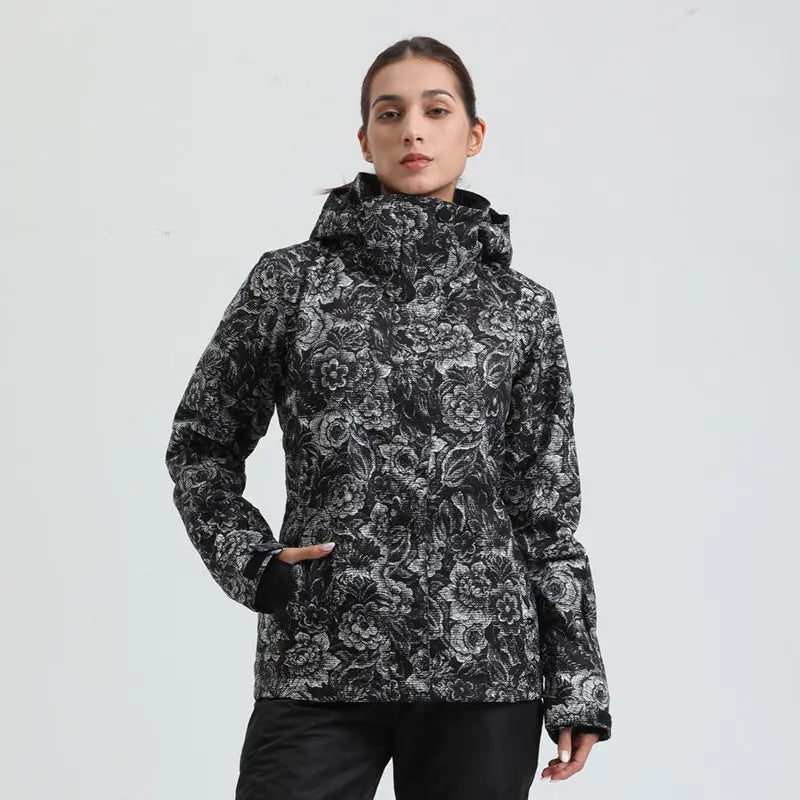 Women Quilted Thicken Ski Jacket 2025 New Snowboarding Jacket 