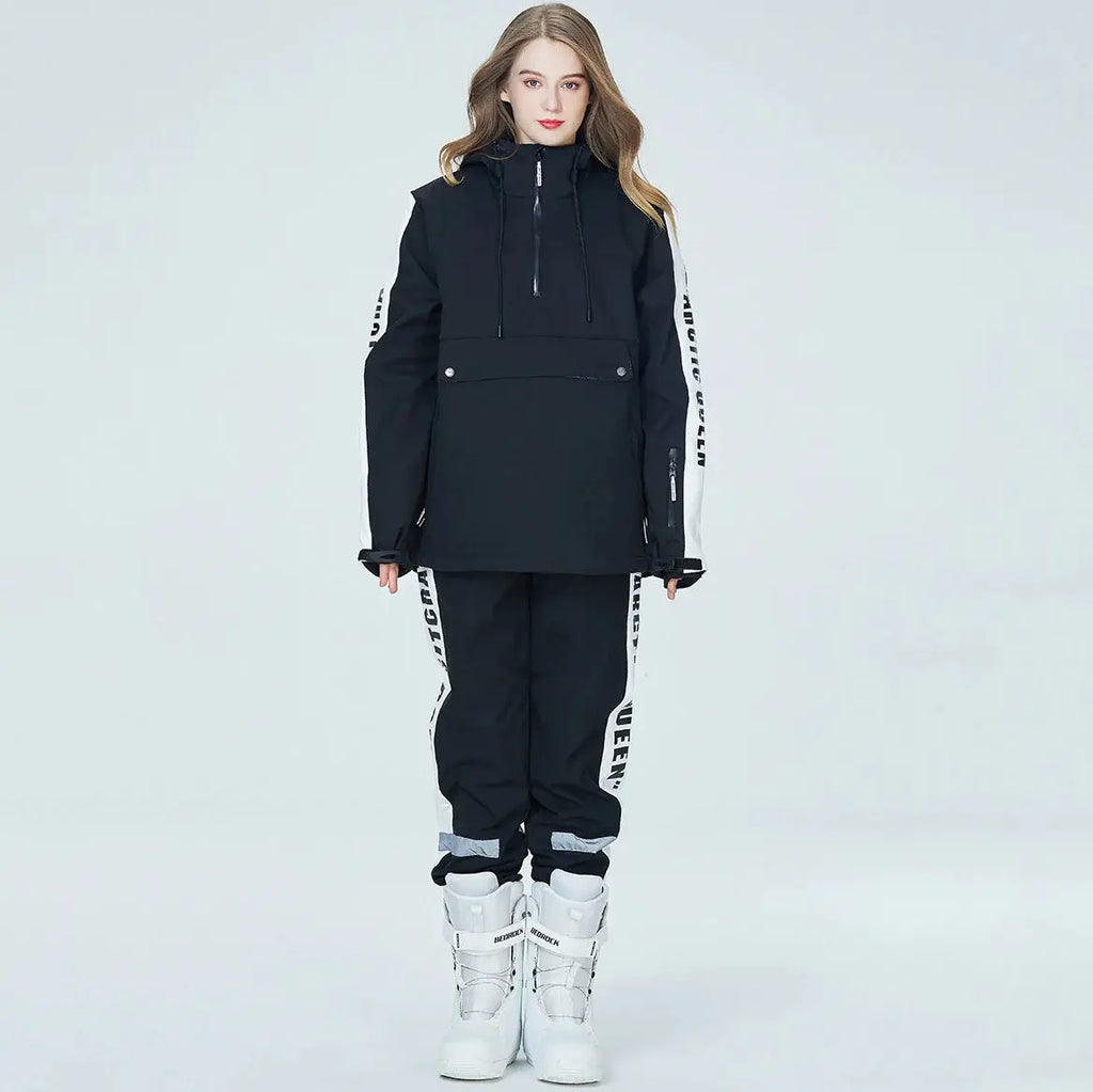 Women Ski Anorak Jacket & Jogger Pants Set HOTIAN