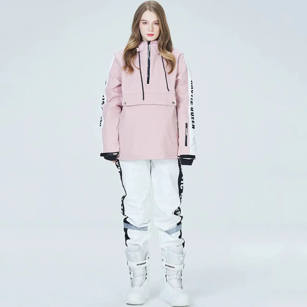 Women Ski Anorak Jacket & Jogger Pants Set HOTIAN