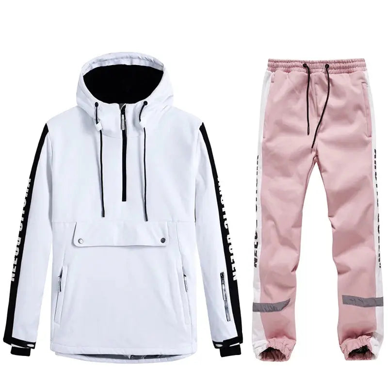 Women Ski Anorak Jacket & Jogger Pants Set HOTIAN