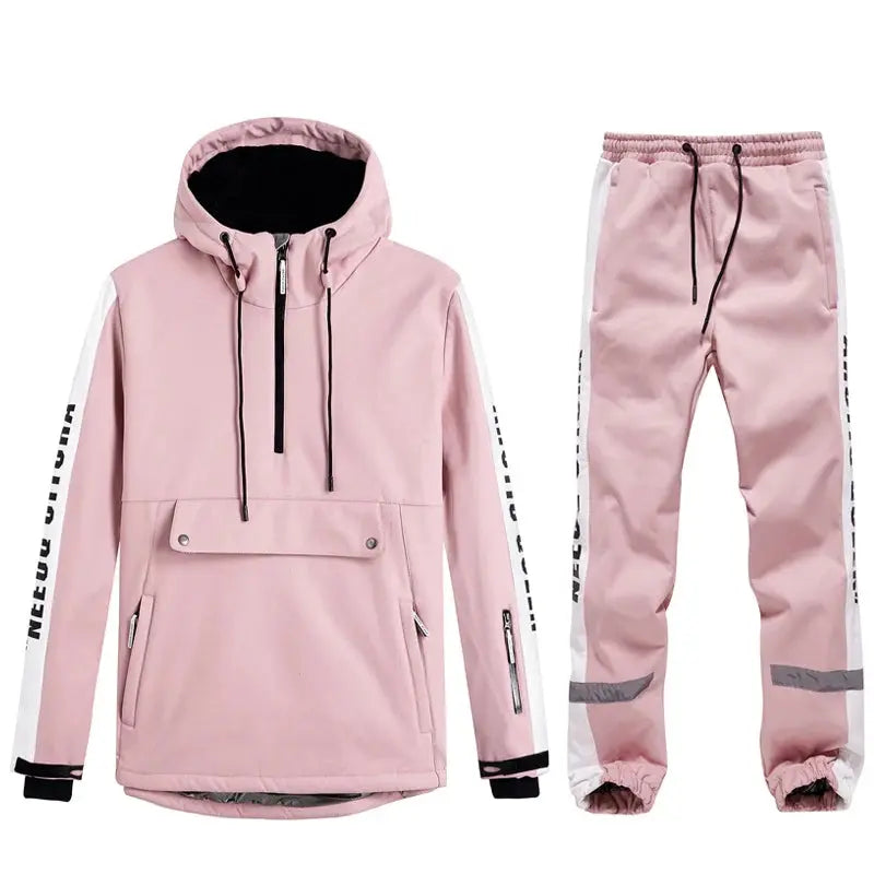 Women Ski Anorak Jacket & Jogger Pants Set HOTIAN