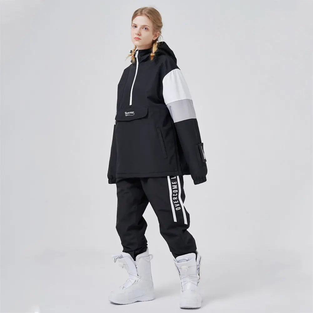 Women Ski Snowboard Insulated Anorak Hoodie HOTIAN