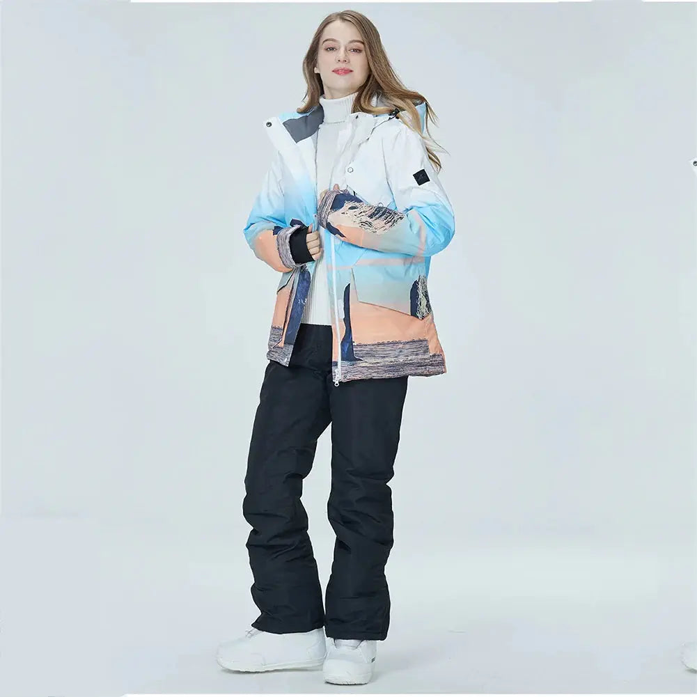 Women Snow Snowboard Jacket & Bib Pants HOTIAN