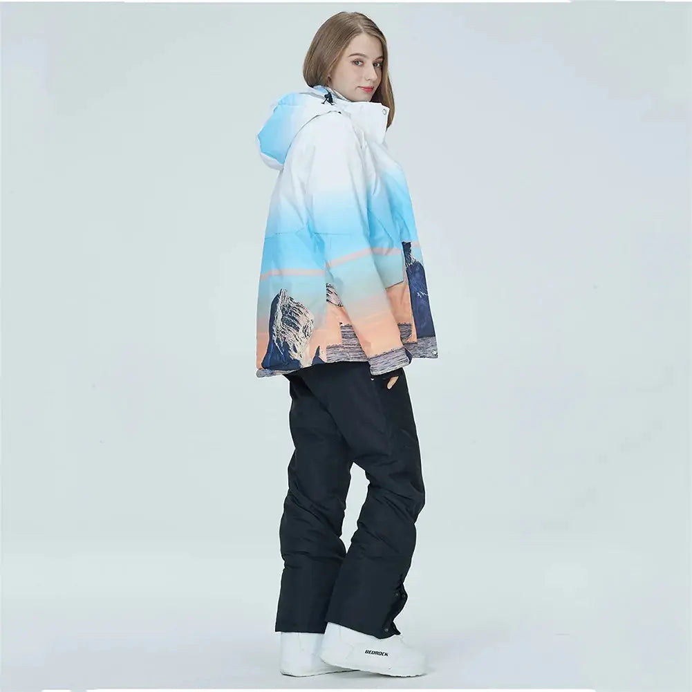 Women Snow Snowboard Jacket & Bib Pants HOTIAN