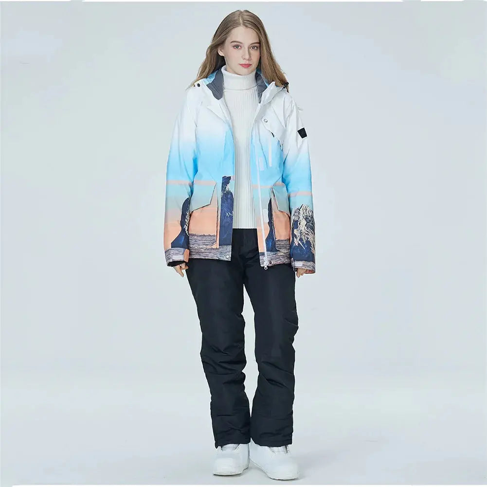 Women Snow Snowboard Jacket & Bib Pants HOTIAN