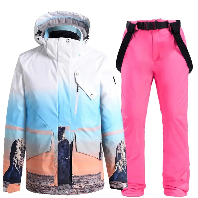 Women Snow Snowboard Jacket & Bib Pants HOTIAN