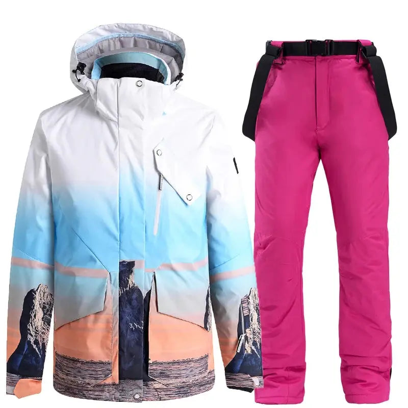 Women Snow Snowboard Jacket & Bib Pants HOTIAN