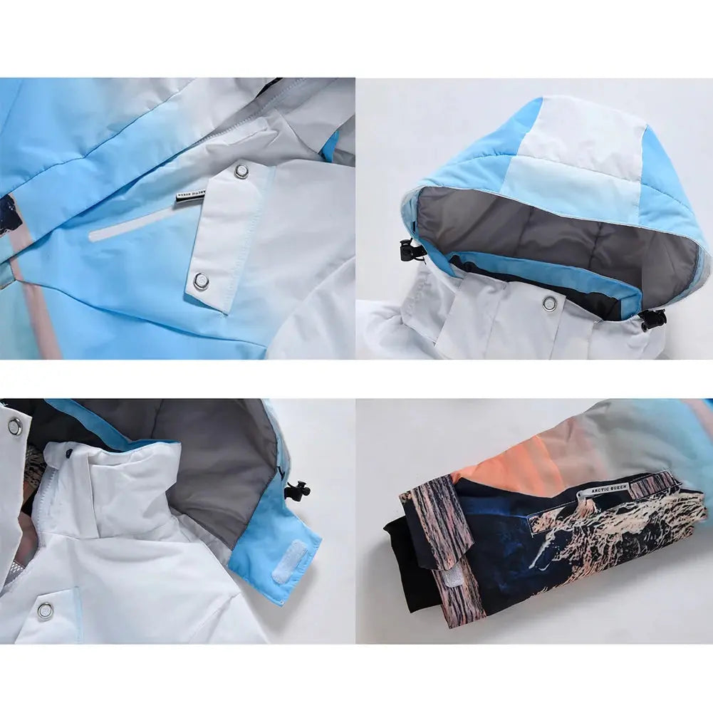 Women Snow Snowboard Jacket & Bib Pants HOTIAN