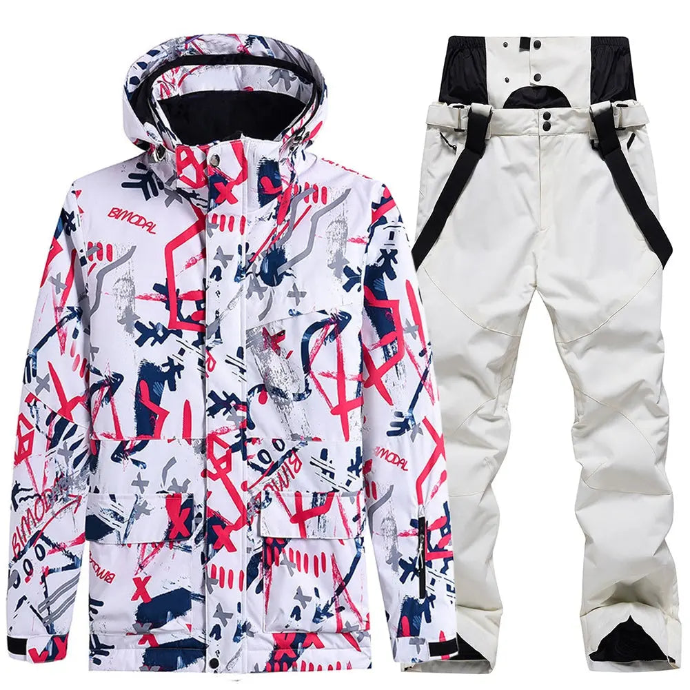 Women's Ski Cargo Jacket & Overall Pants Ski Suits HOTIAN
