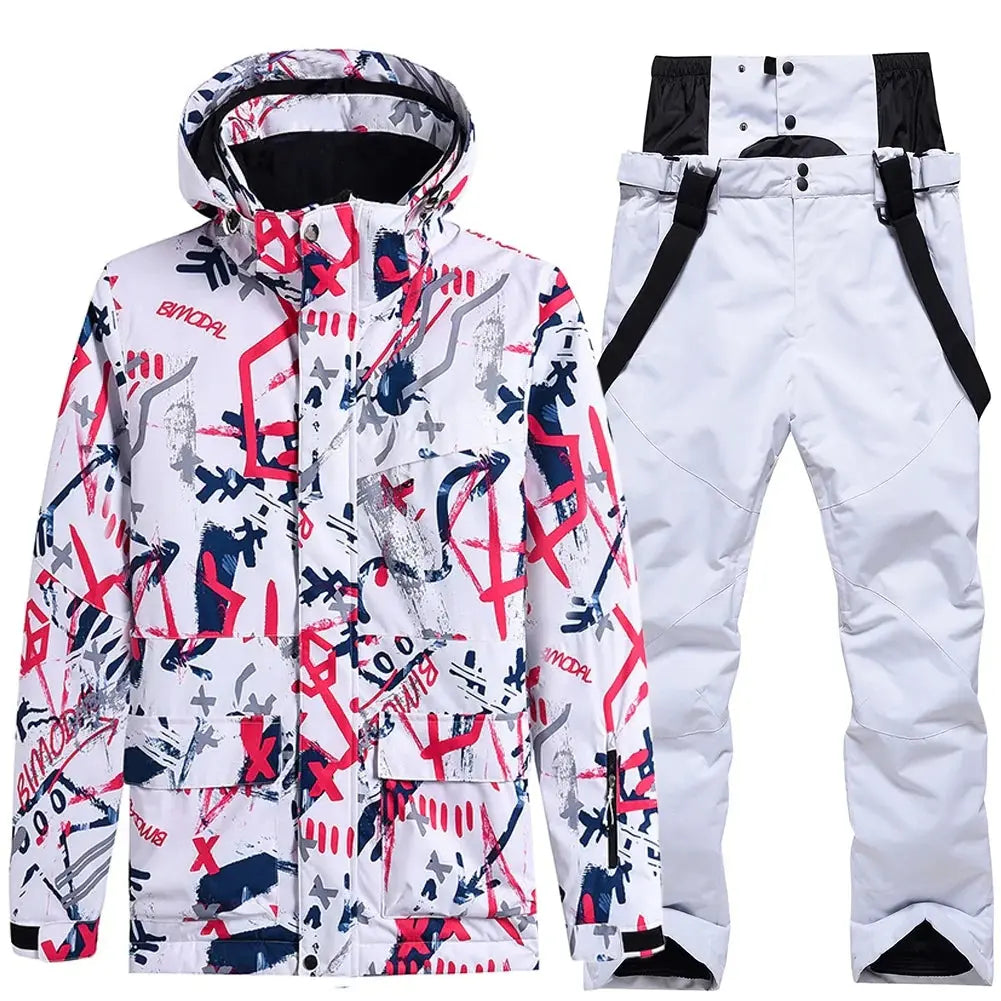 Women's Ski Cargo Jacket & Overall Pants Ski Suits HOTIAN
