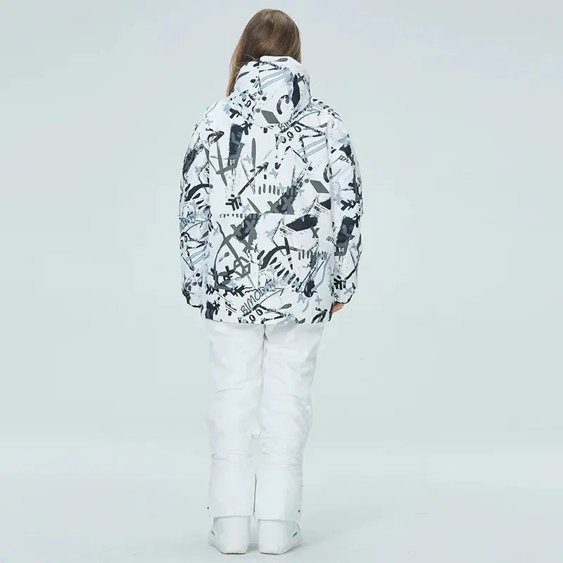 Women's Ski Cargo Jacket & Overall Pants Snow Suits HOTIAN