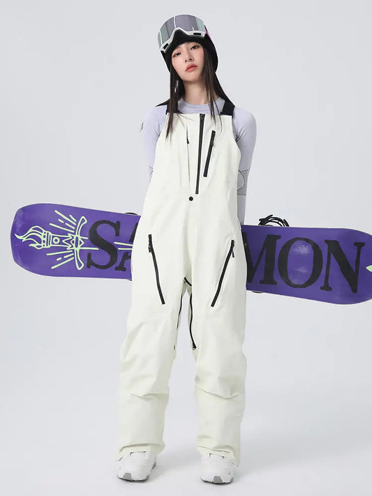 Women's Elegant One-piece Ski Overalls Snowboard Pants 