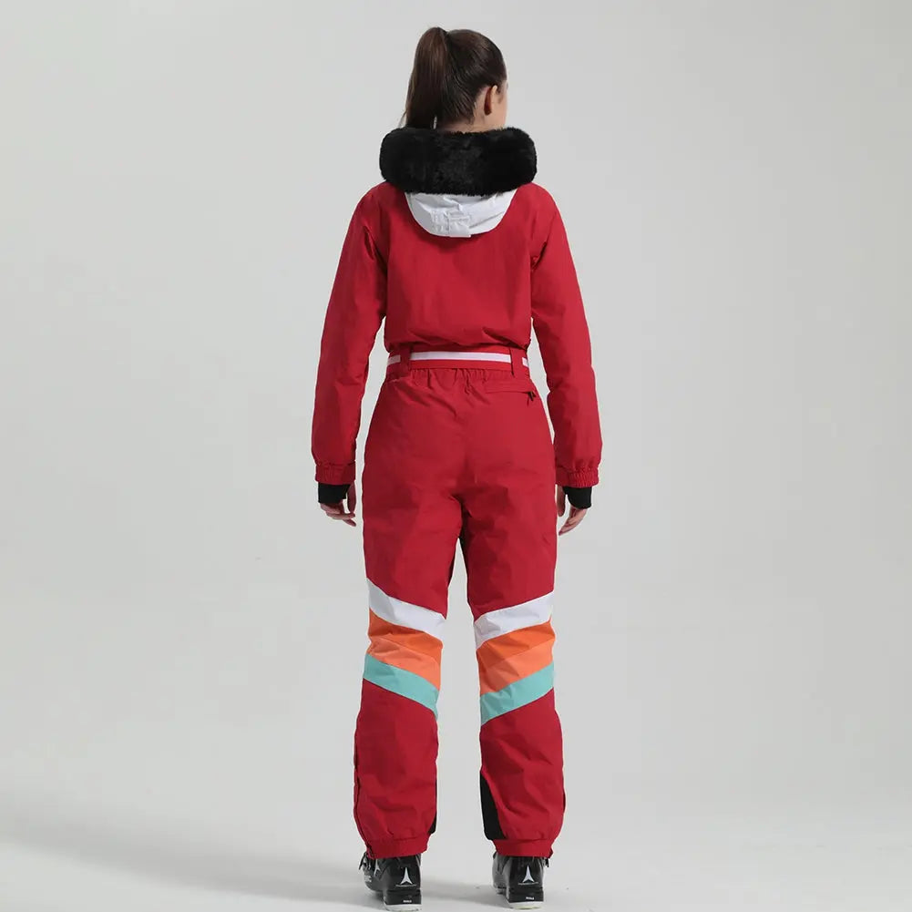 Retro Women's One Piece Ski Suit Retro