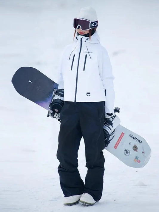 Women's Short Ski Suit Set — Waterproof Insulated Jacket & Pants