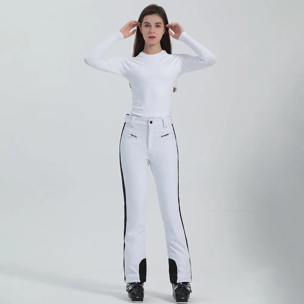 High Waist Slim Snow Pants