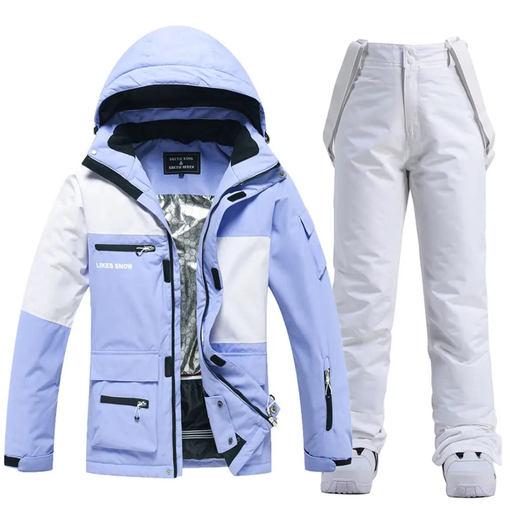 Women's Versatile Snow Jacket And Bib Pants