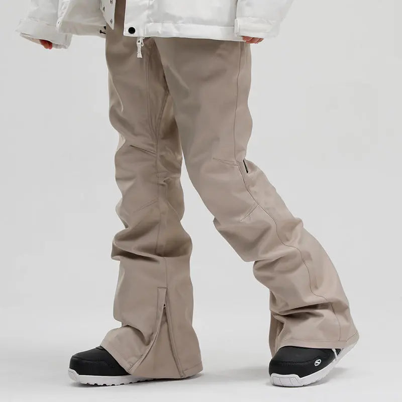 Women's Warm Adjustable Zipper on the Trousers Ski Snow Pants HOTIANSNOW