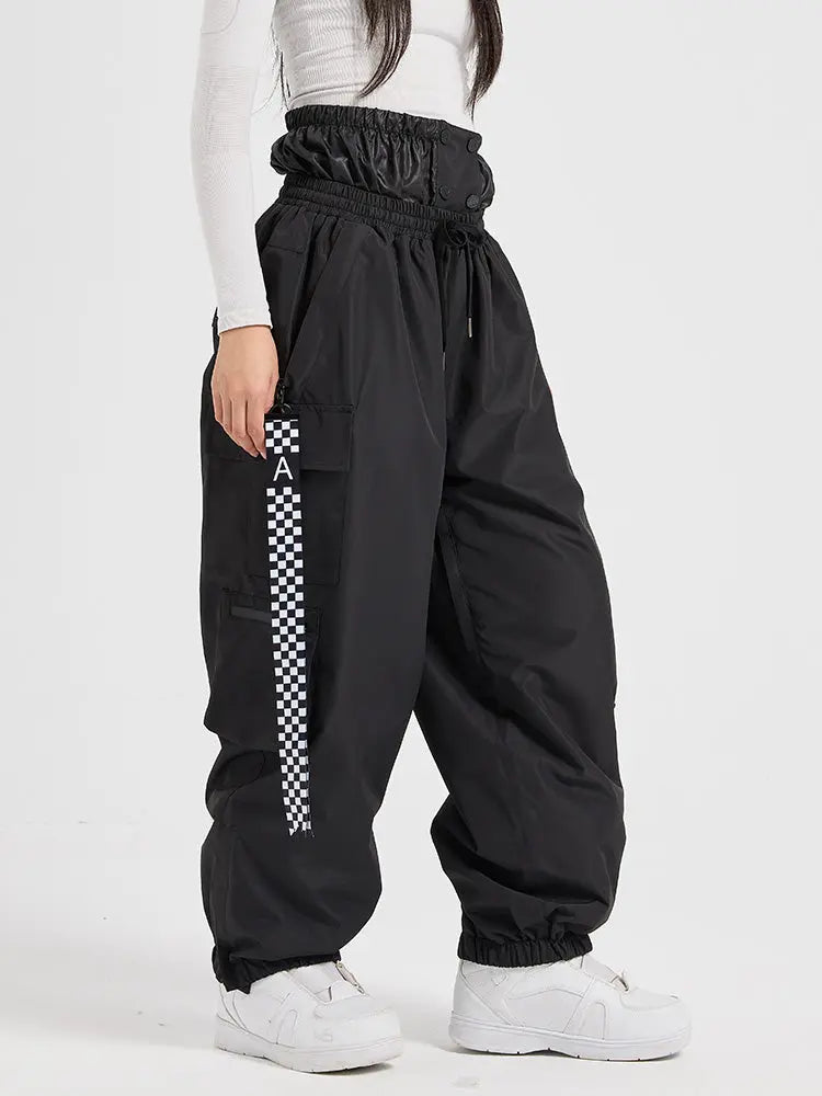 Women's Winter Cargo Baggy Snowboard Pants 