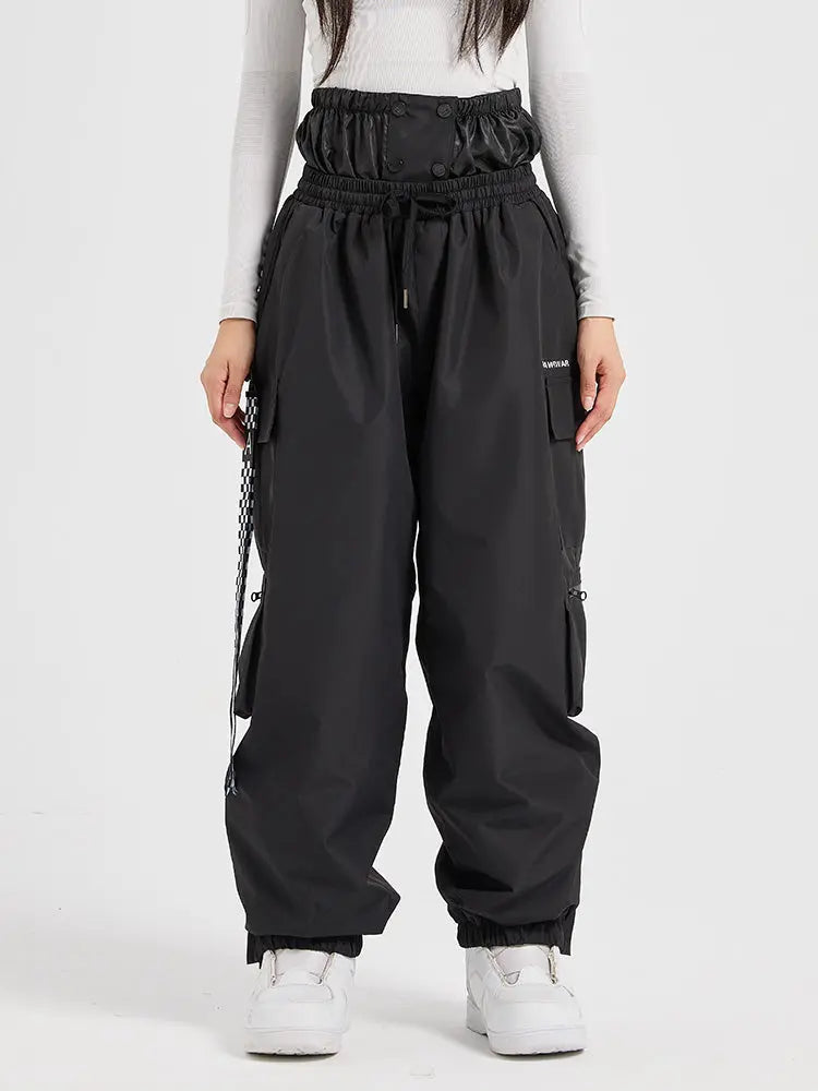 Women's Winter Cargo Baggy Snowboard Pants 
