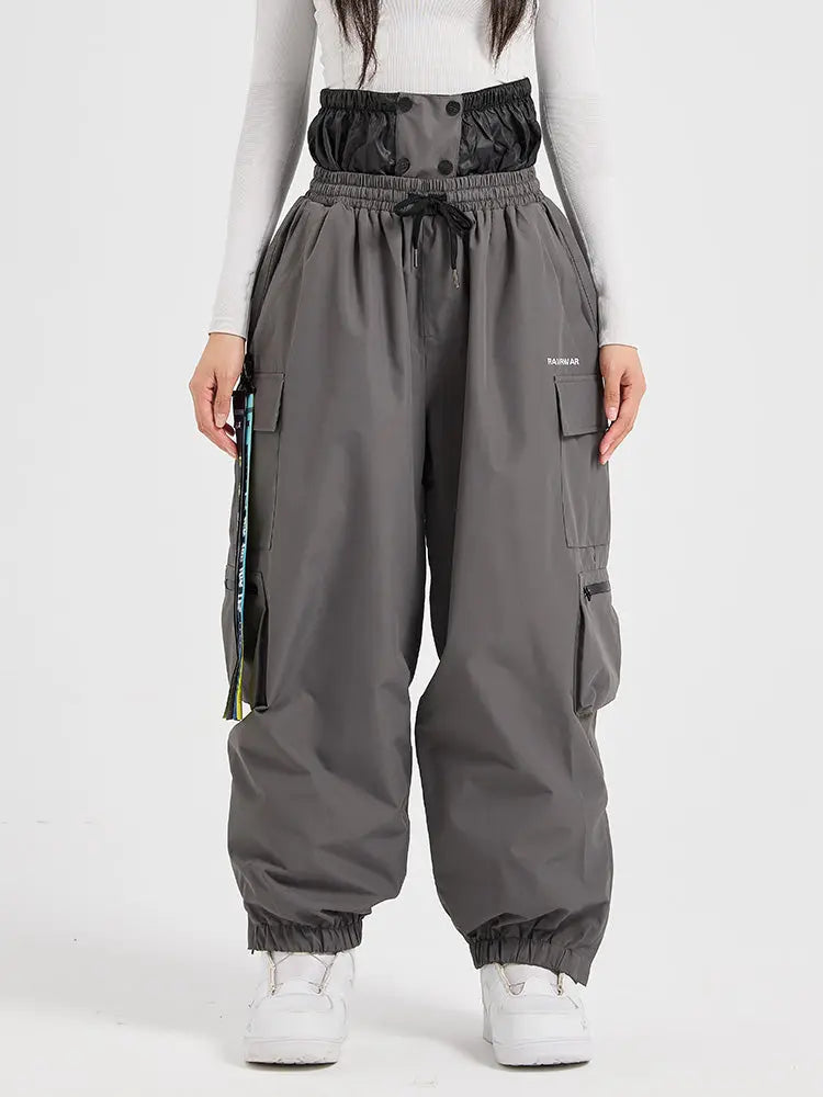 Women's Winter Cargo Baggy Snowboard Pants 