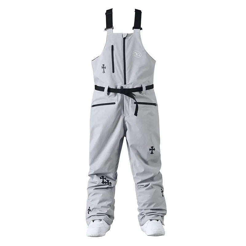 Womens Ski Outfit Set Cute Snowboarding Jackets and Bibs Pants 