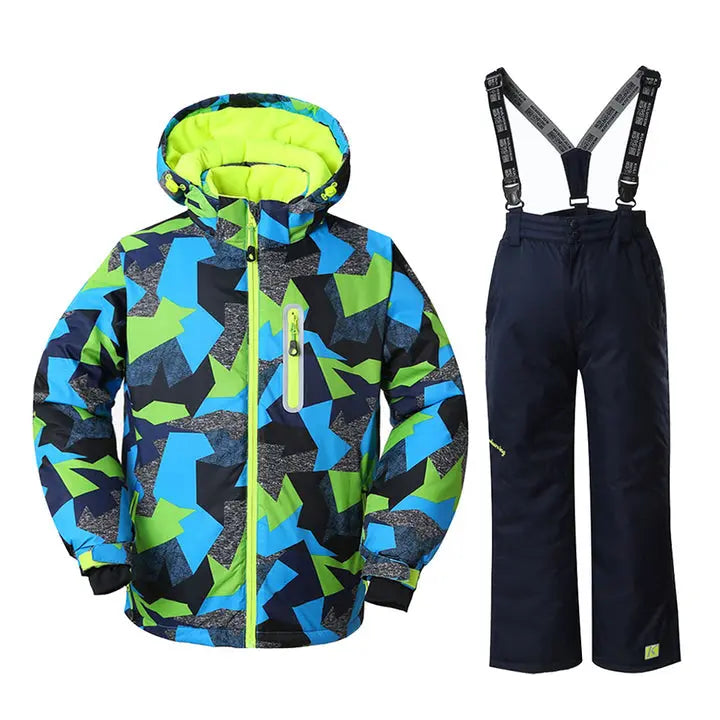 HOTIAN Boys Ski Jacket and Pants Kids Ski Suits HOTIAN