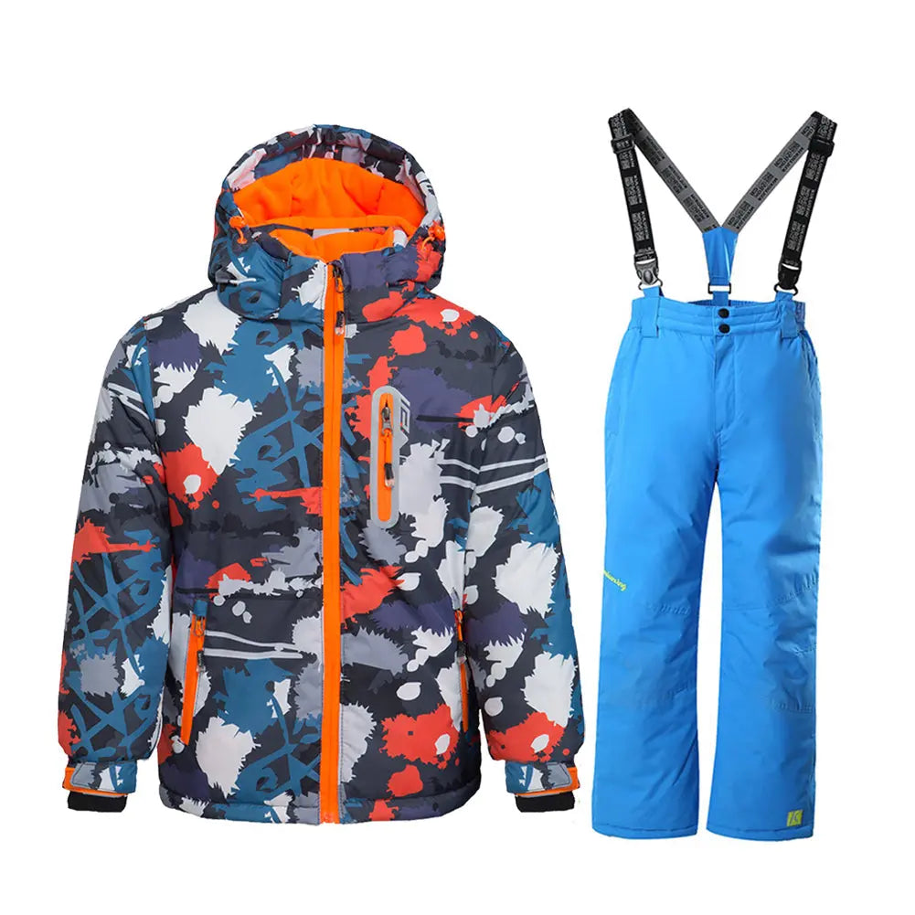 HOTIAN Boys Snowsuit Kids Ski Jackets & Pants Set HOTIAN