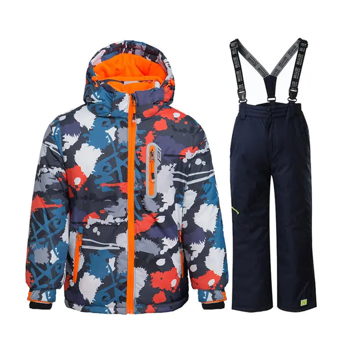 HOTIAN Boys Snowsuit Kids Ski Jackets & Pants Set HOTIAN