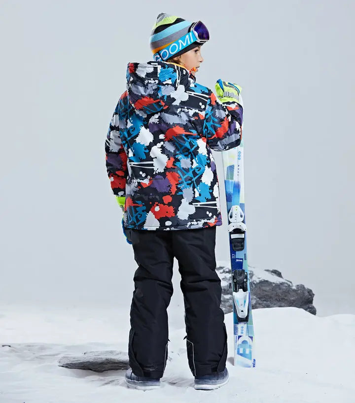 HOTIAN Boys Snowsuit Kids Ski Jackets & Pants Set HOTIAN
