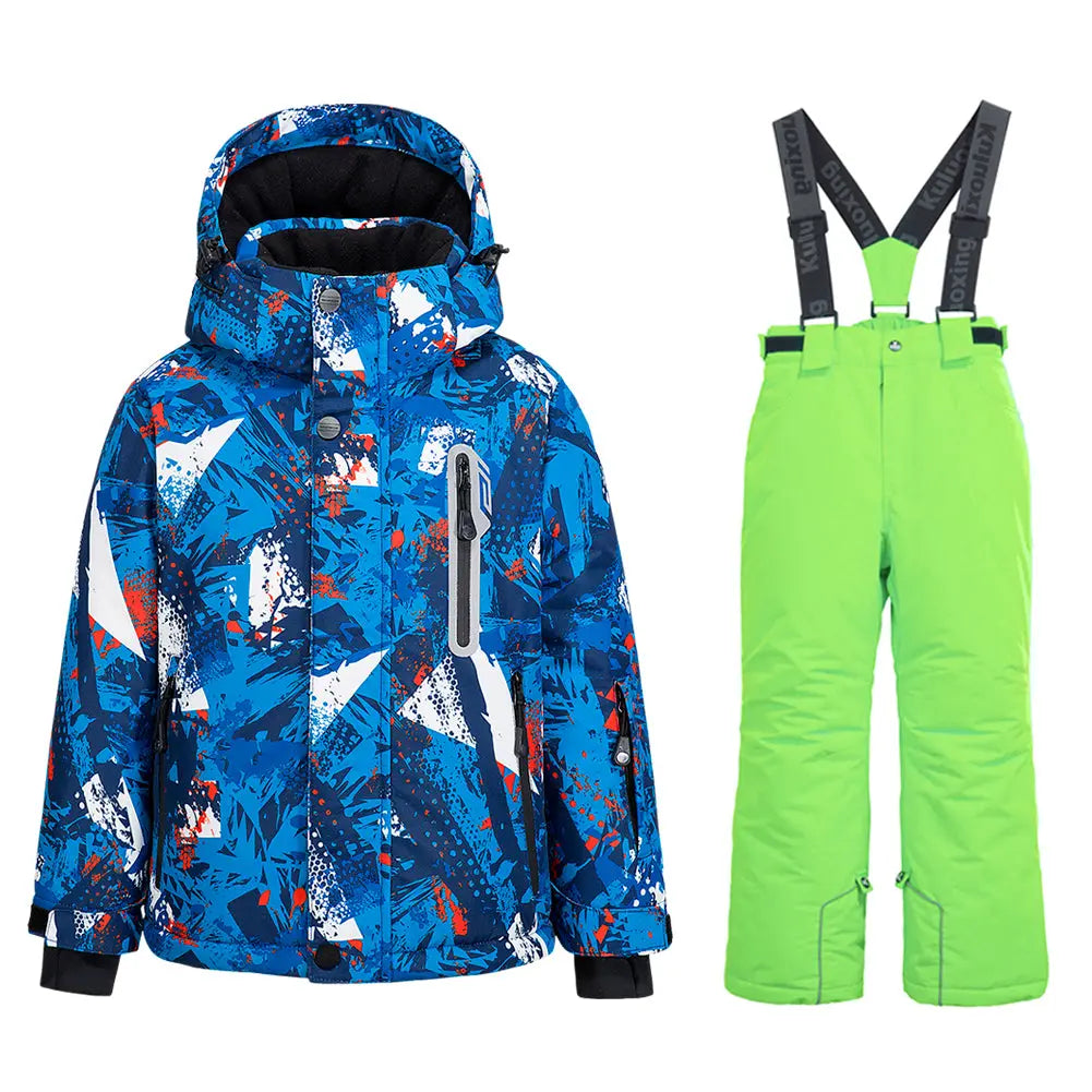 HOTIAN Boys Winter Snow Coat & Snow Pants HOTIAN
