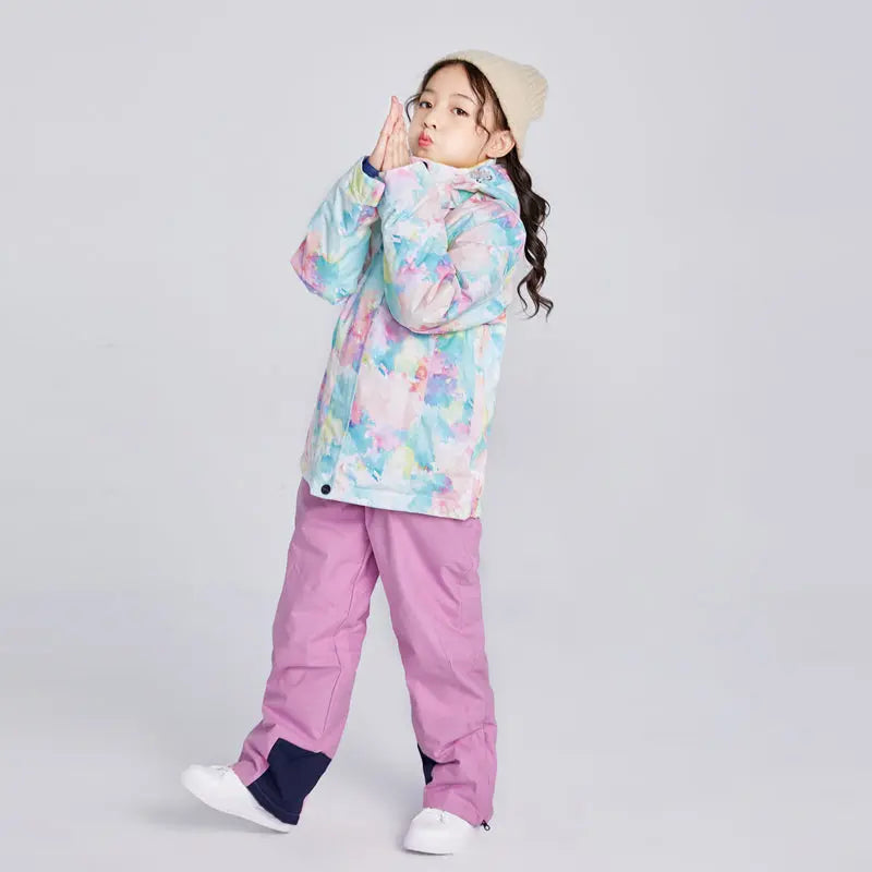 HOTIAN Girls Colorful Winter Warm Snowboard Ski Jacket HOTIAN