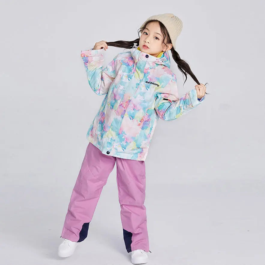 HOTIAN Girls Colorful Winter Warm Snowboard Ski Jacket HOTIAN