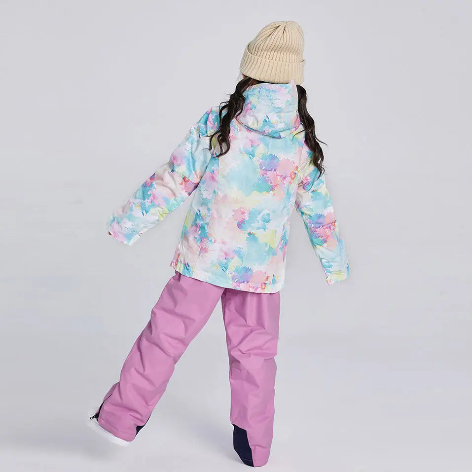 HOTIAN Girls Colorful Winter Warm Snowboard Ski Jacket HOTIAN