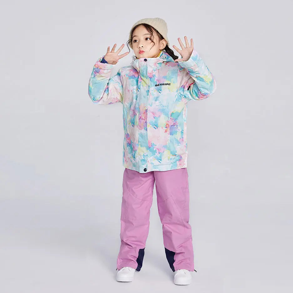 HOTIAN Girls Colorful Winter Warm Snowboard Ski Jacket HOTIAN