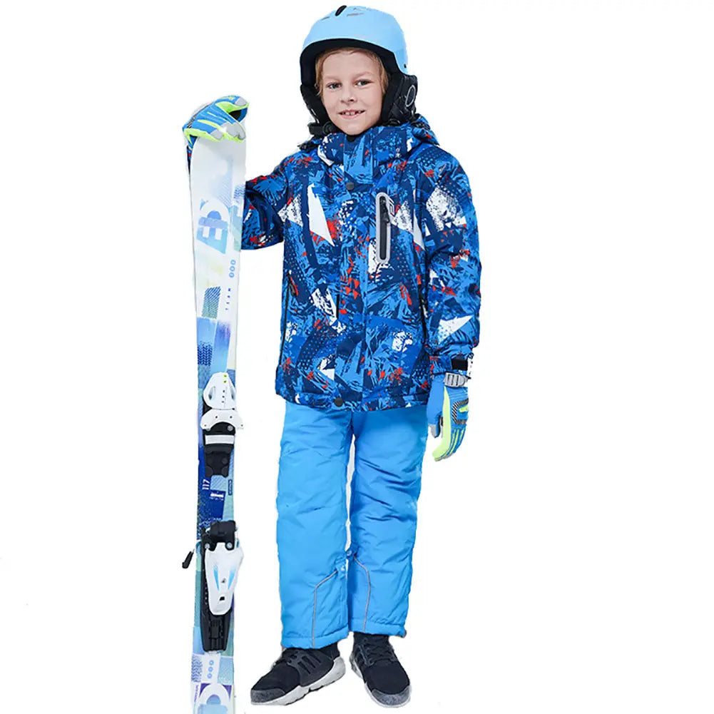 HOTIAN Kids Windproof Waterproof Ski Jacket HOTIAN