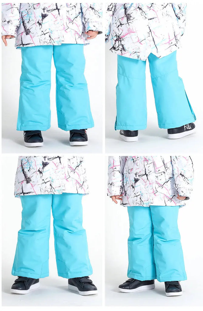 HOTIAN Kids Windproof Waterproof Ski Pants HOTIAN