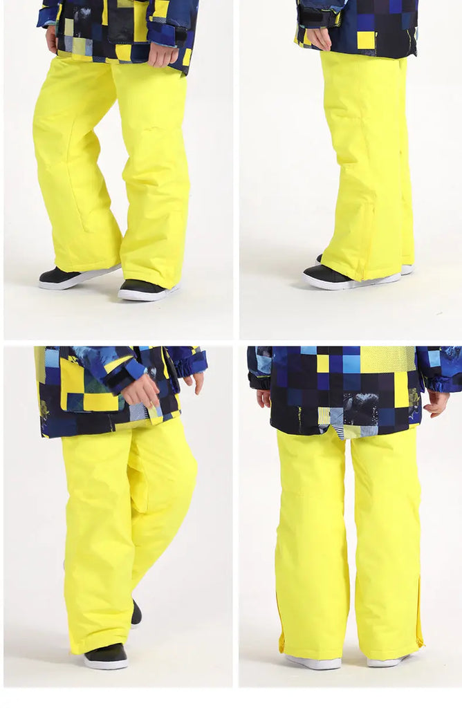 HOTIAN Kids Windproof Waterproof Ski Pants HOTIAN