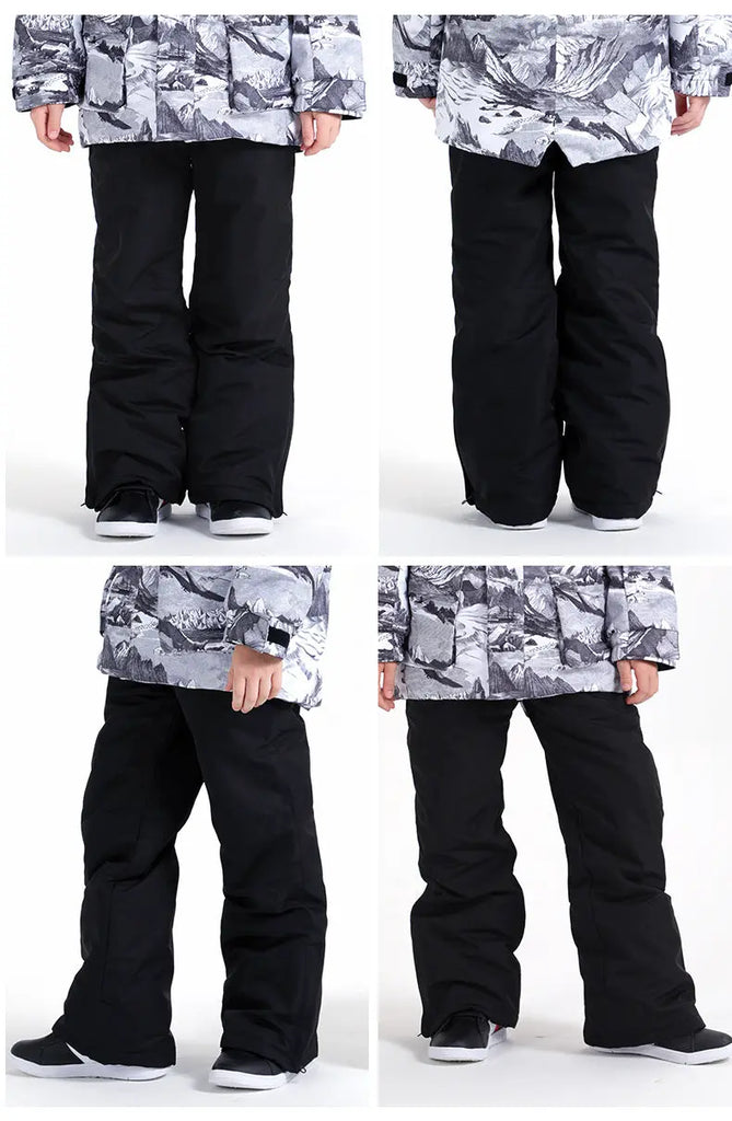 HOTIAN Kids Windproof Waterproof Ski Pants HOTIAN