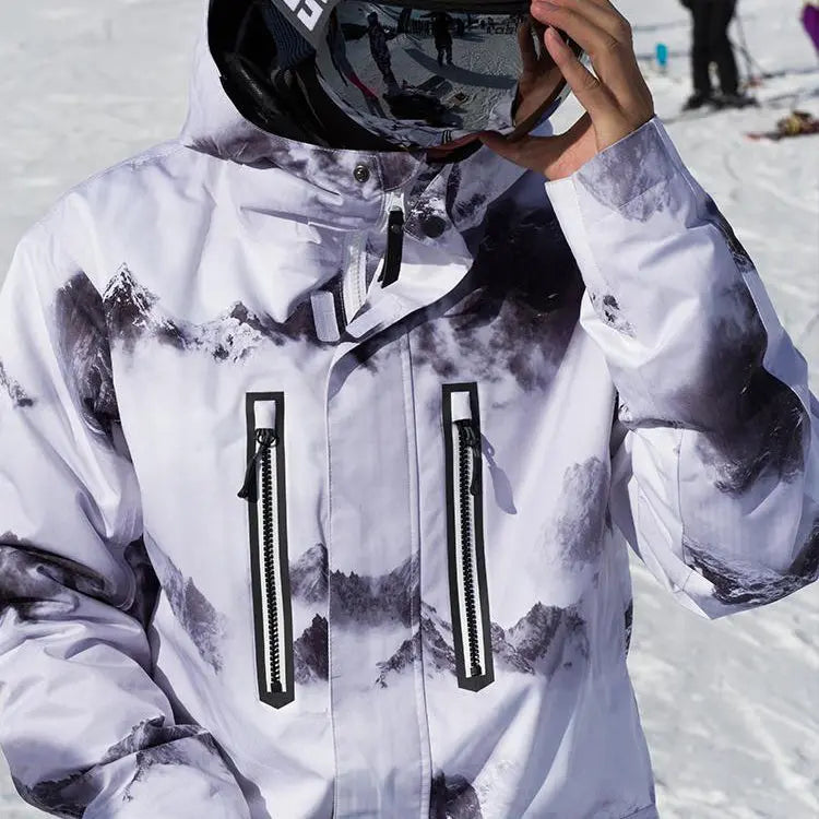 HOTIAN Men's Winter Colorful Windproof Waterproof Ski Jacket HOTIAN